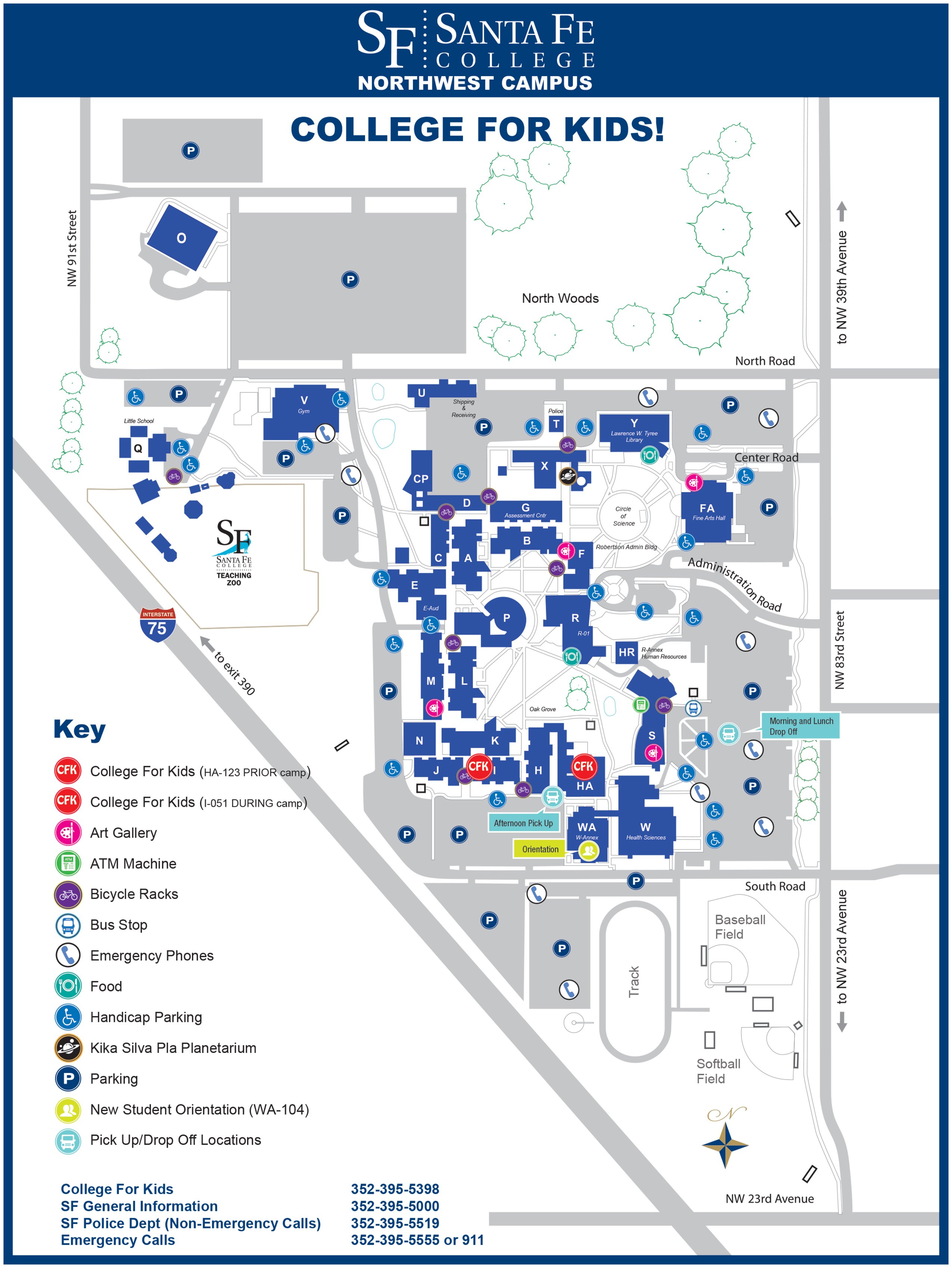 santa fe college campus map Santa Fe College Campus Map Campus Map santa fe college campus map