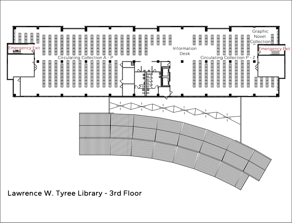 Lawrence W. Tyree Library Third Floor Plan Lawrence W. Tyree Library Third Floor Plan